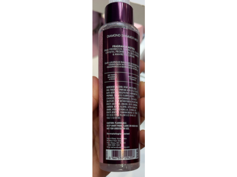 Bath & Body Works Diamond Shimmer Mist, A Thousand Wishes, 4.9 fl oz/145 mL