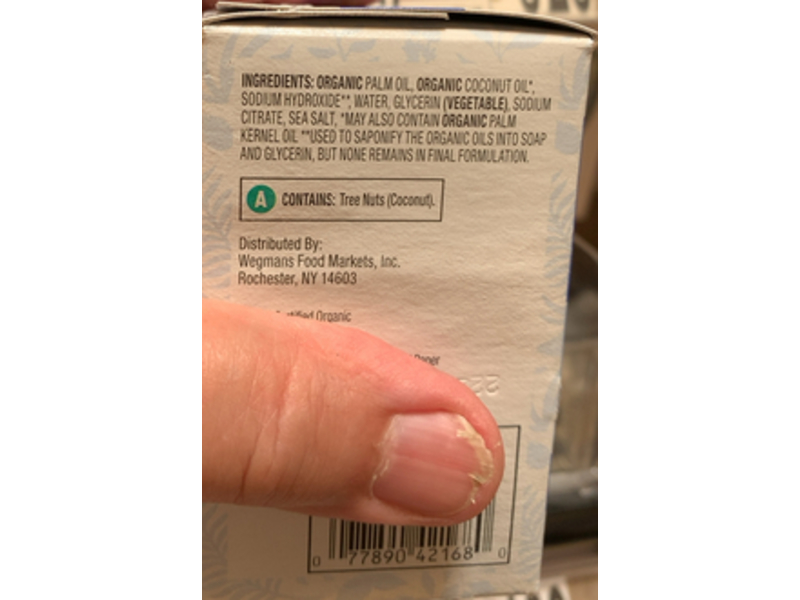 Wegmans Triple Milled Soap, Fragrance Free, 5 oz/142 g