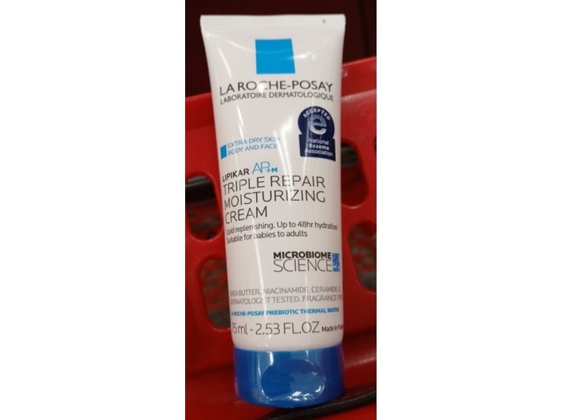 La Roche-Posay Triple Repair Moisturizing Cream, 2.53 fl oz/75 mL