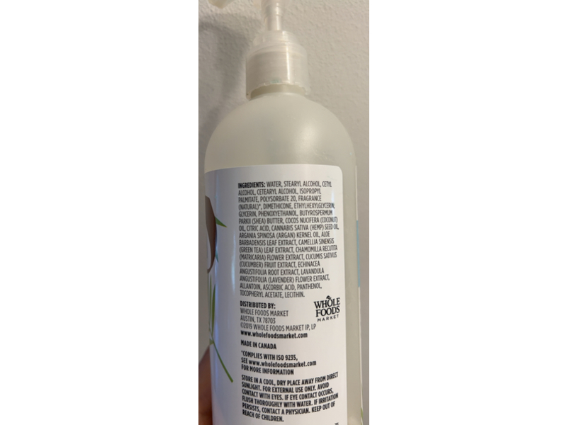 365 Whole Food Market Maximum Moisture Lotion, Island Coconut, 16 fl oz/473 mL