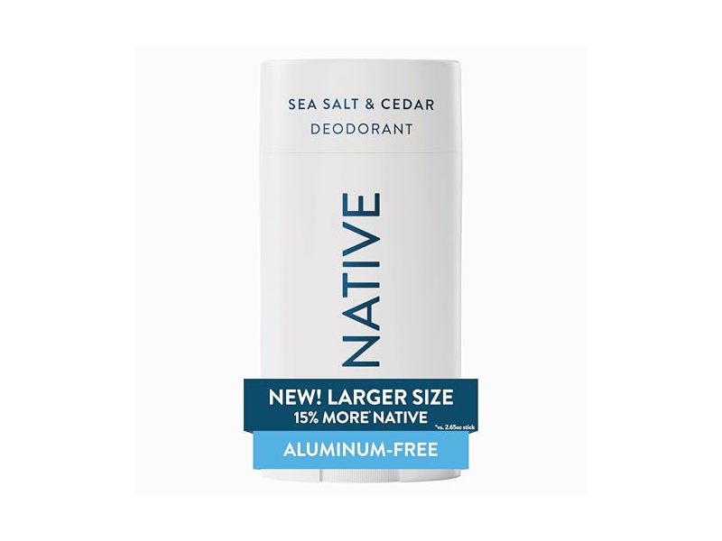 Native Deodorant, Sea Salt & Cedar, 3.1 oz/88 g