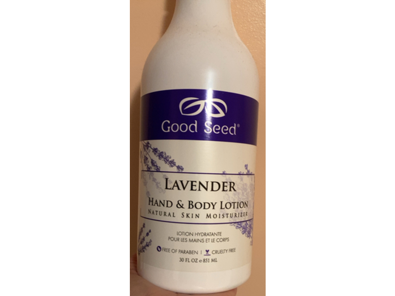 Good Seed Hand & Body Lotion, Lavender, 30 fl oz/851 mL
