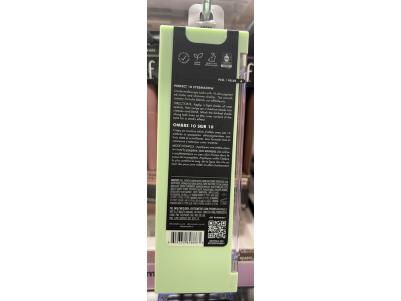 e.l.f. Perfect 10 Eyeshadow Palette, So Bright Now, 0.45 oz/13 g