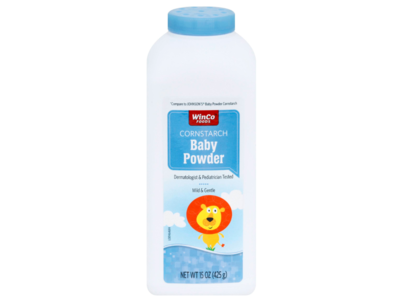Winco Foods Baby Powder, Cornstarch, 15 oz/425 g