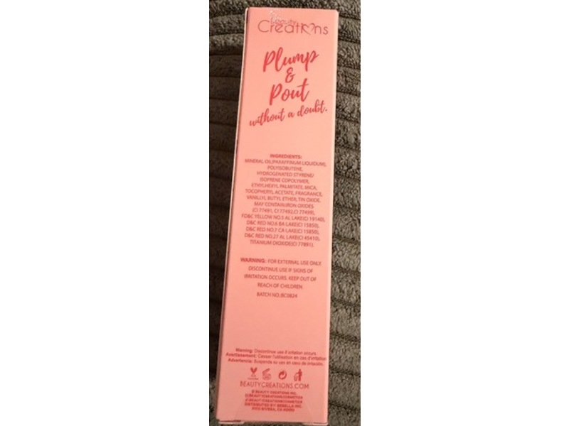 Beauty Creations Plump & Pout Lip Plumping Booster Gloss, Blaze, 0.20 fl oz/6 mL