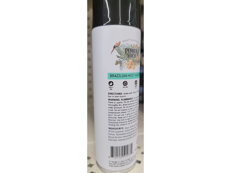 Power Stick Hair Spray Brazilian Mist, Pistachio & Salted Caramel, 4 oz/113 g, Pack Of 4