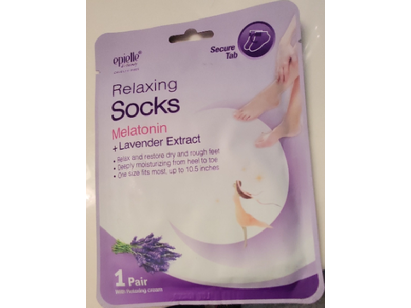 Epielle Relaxing Socks Cream, Melatonin + Lavender Extract, 1 Pair, Pack Of 6