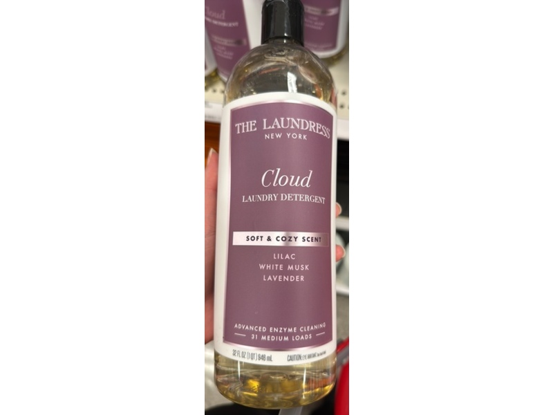 The Laundress New York Cloud Laundry Detergent, Lilac + White Musk + Lavender, 31 Loads, 32 fl oz/946 mL