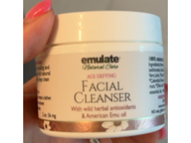 Emulate Age Defying Facial Cleanser with Wild Herbal Antioxidants & American Emu Oil, 2 oz/56 g