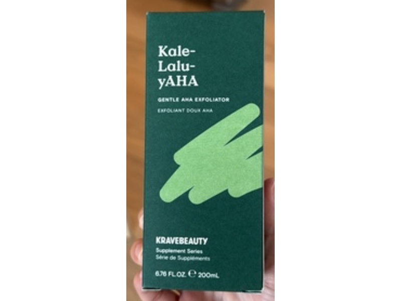 KraveBeauty Kale-Lalu-yAHA Gentle AHA Exfoliator, 6.76 fl oz/200 mL