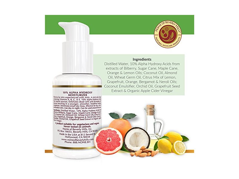 Nonie 10% AHA Moisturizer with 10% Alpha Hydroxy Acids