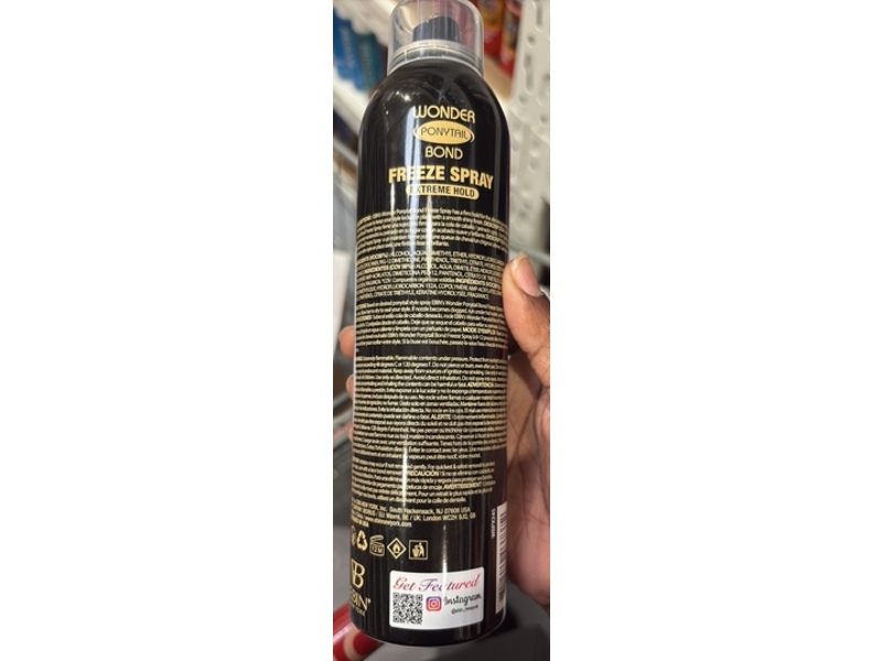 Ebin Wonder Bond Freeze Spray, 8 fl oz/245 mL