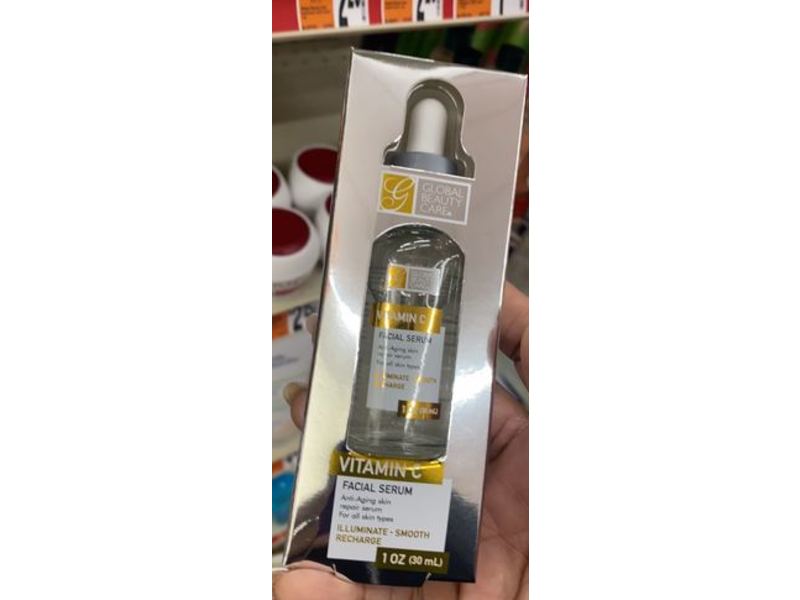 Global Beauty Care Facial Serum, Vitamin C, 1 oz/30 mL