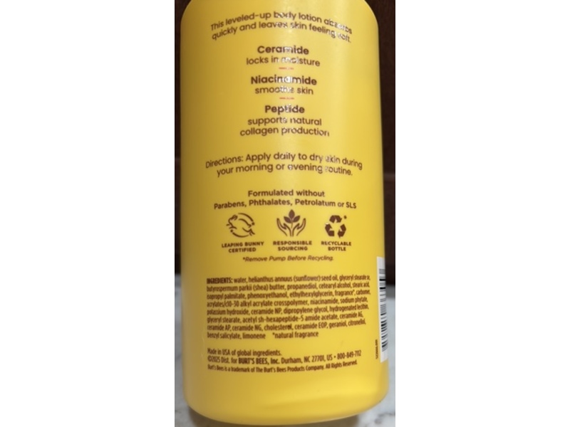 Burt's Bees Boosted Body Lotion, 13 oz/368.5 g