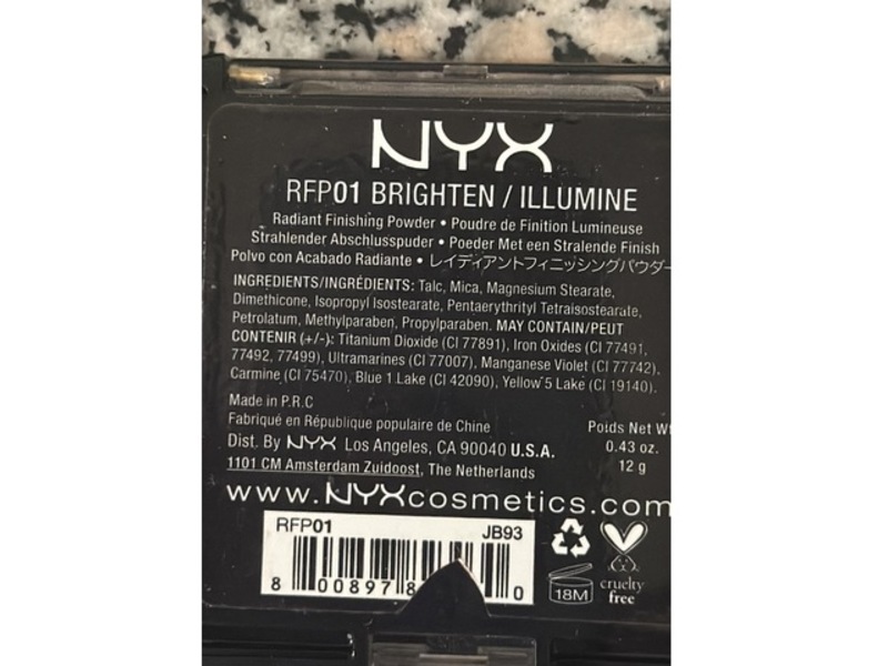 NYX Professional Makeup Radiant Finishing Powder, 01 Brighten, 0.43 oz/12 g