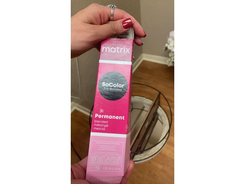 Matrix SoColor Blended Permanent Hair Color, 3N Darkest Brown