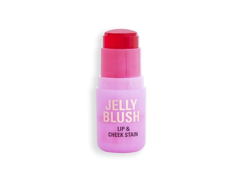 Revolution Jelly Blush Stick Lip & Cheek Stain, Strawberry Pink, 0.19 oz/5.5 g