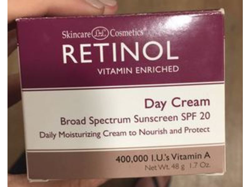 Skincare L de L Cosmetics Retinol Day Cream, SPF 20, 1.7 oz/48 g