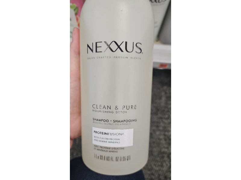 Nexxus Clean & Pure Shampoo, Elastin Protein & Marine Minerals, 33.8 fl oz/1 L