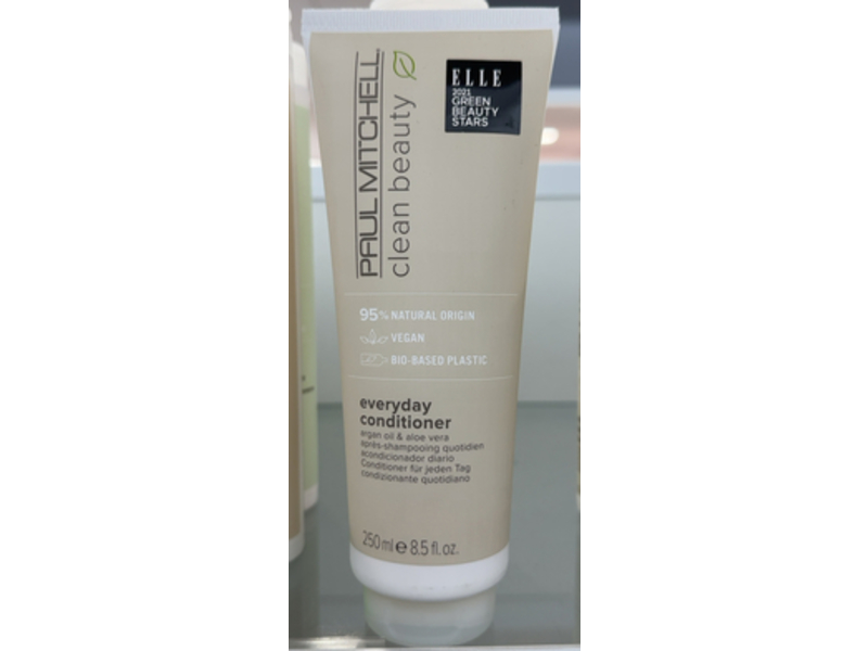 Paul Mitchell Clean Beauty Everyday Conditioner, Argan Oil & Aloe Vera, 8.5 fl oz/250 mL