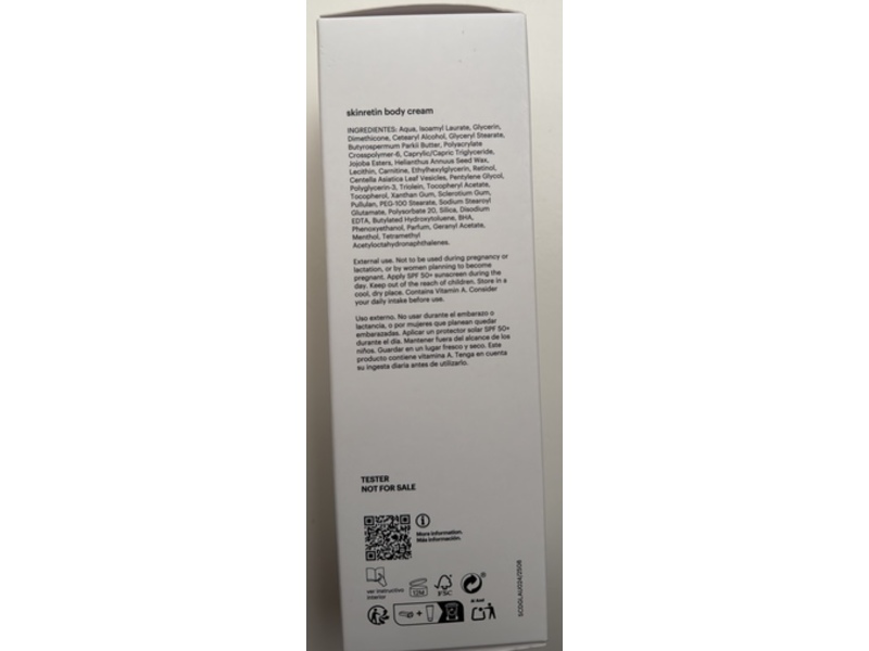 Mesoestetic Skinretin Body Cream, 6.76 fl oz/200 mL