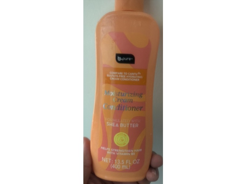 B.Pure Moisturizing Cream Conditioner, Shea Butter, 13.5 fl oz/400 mL