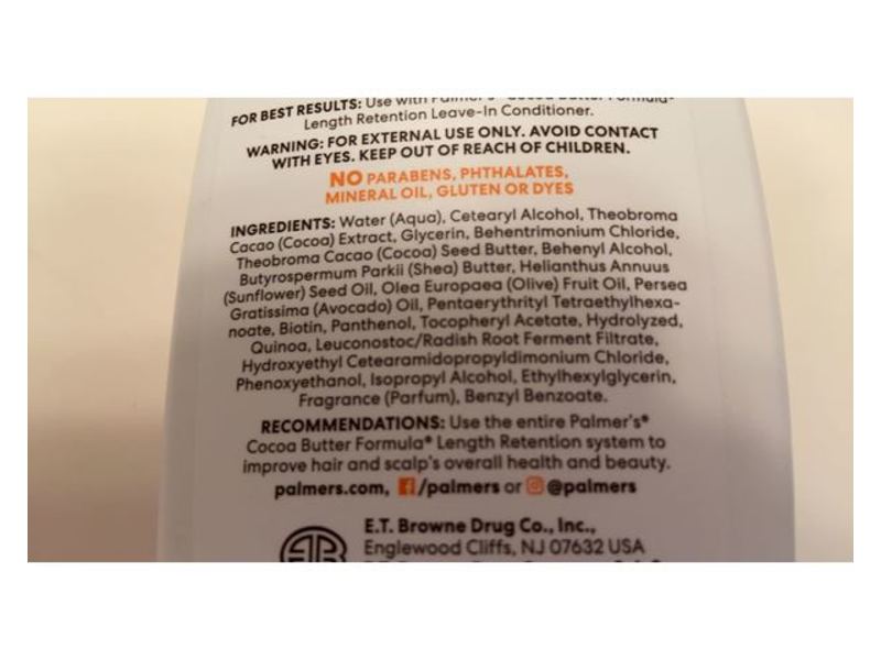 Palmer's Length Retention Conditioner, Cocoa Butter Formula With Vitamin E, 13.5 fl oz/400 mL