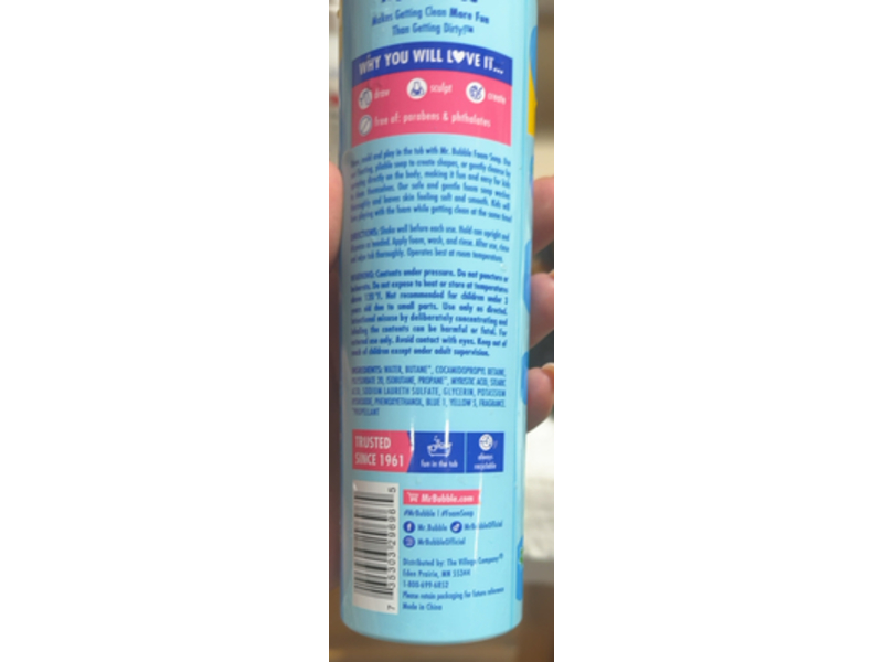 Mr.Bubble Doodle Foam Soap, Blueberry, 8 oz/226.8 g