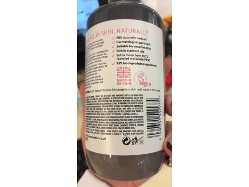 I Love Naturals Hand & Body Lotion, Rose & Argan, 16.9 fl oz/500 mL