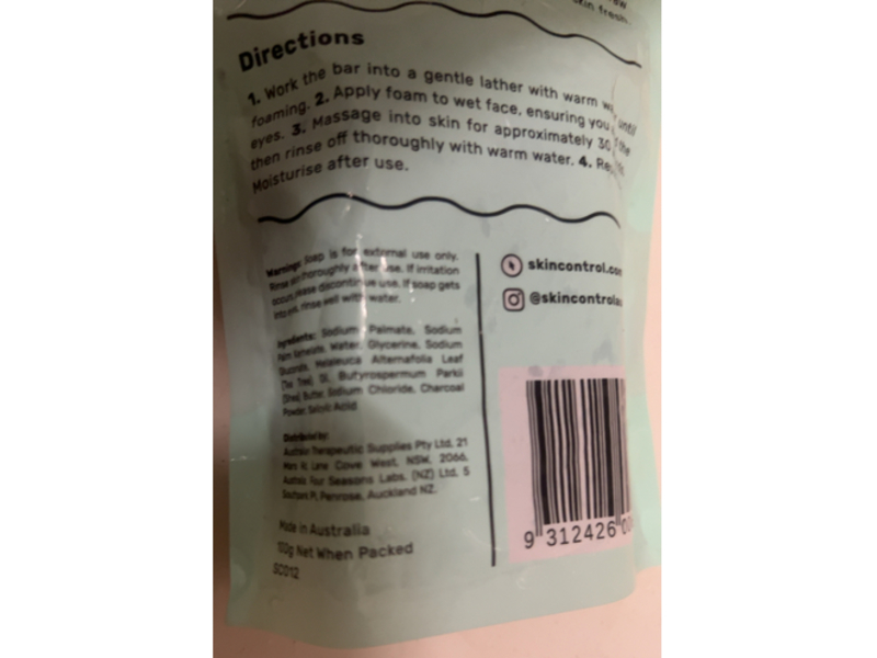 Skin Control Cleansing Breakout Bar, 100 g