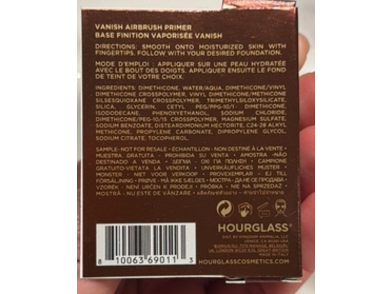 Hourglass Vanish Airbrush Primer, 0.1 fl oz/3 mL