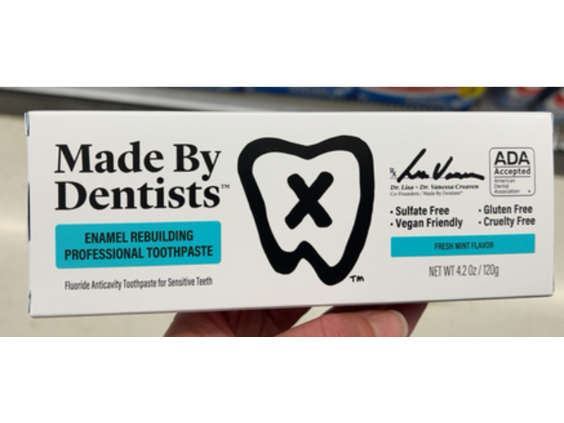 Made By Dentist Enamel Rebuilding Professional Toothpaste, Fresh Mint, 4.2 oz/120 g