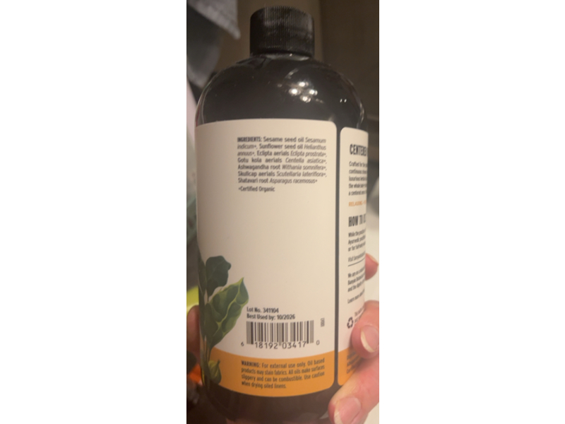 Banyan Botanicals Shirodhara Oil, 24 fl oz/709 mL