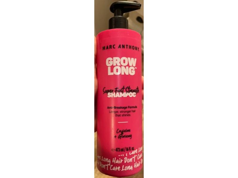 Marc Anthony Grow Long Shampoo, Caffeine + Ginseng, 16 fl oz/473 mL