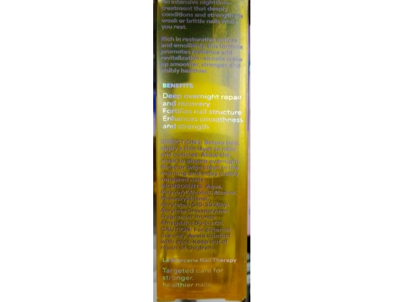 Le Mercerie Overnight Repair Revive & Nourish Strengthen Nails, 0.338 fl oz/10 mL