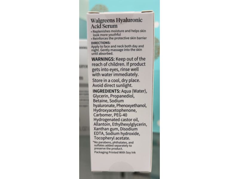 Walgreens Hyaluronic Acid Serum, 1 fl oz/30 mL