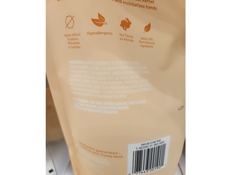 Up & Up Hand Soap Refill, Coconut Milk & Shea, 30 fl oz/887.2 mL