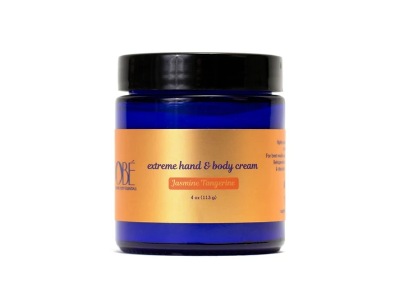Organic Body Essentials Extreme Hand & Body Cream, Jasmine Tangerine, 4 oz/113 g
