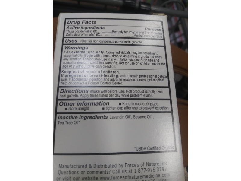 Forces of Nature Skin Tag Intensive Roll On Remedy, 4 ml/14 fl oz