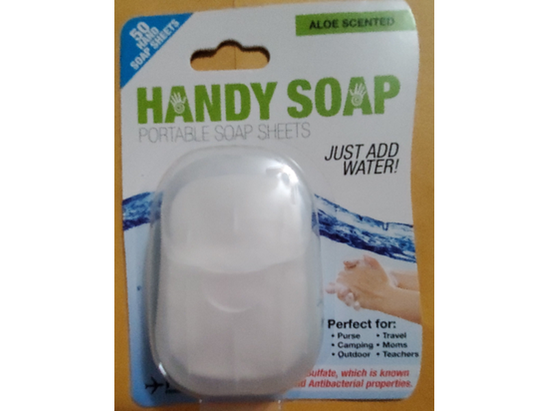 Handy Soap Portable Soap Sheets, Aloe Scented, 50 Count