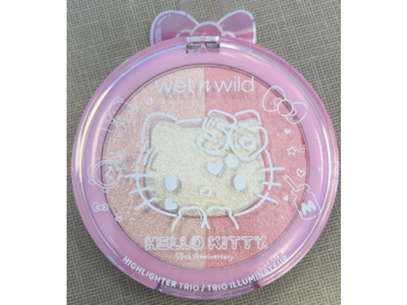 Wet N Wild Hello Kitty Highlighter Trio, Cutie Pie, 0.30 oz/8.5 g
