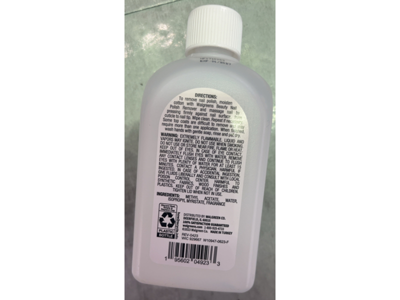 Walgreens Nail Polish Remover, 10 fl oz/295.7 mL