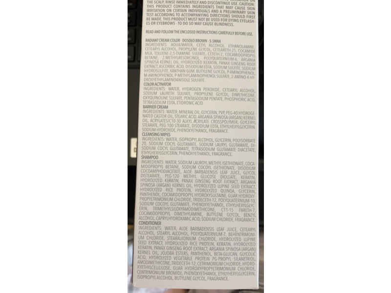 Madison Radiant Hair Color Kit, 5.5NNA Dosolo Brown, Permanent Hair Dye, 1 Application