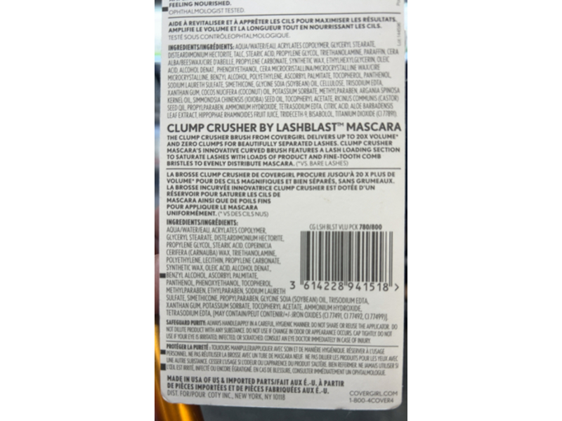 Covergirl Clump Crusher Mascara And Mascara Primer, 800 Very Black + 780 Neutral White Primer, Pack Of 2