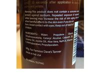 Famous Dave's Moisture Tan Original Formula Self Tanning Lotion, Medium, 8 fl oz/236 mL - thumbnail 3