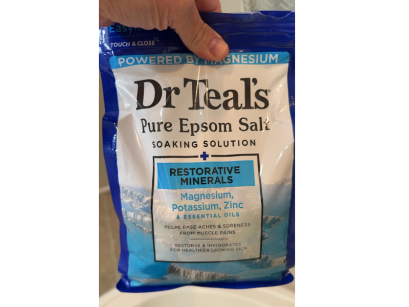Dr Teal's Pure Epsom Salt Soaking Solution + Restorative Minerals, 1.36 kg
