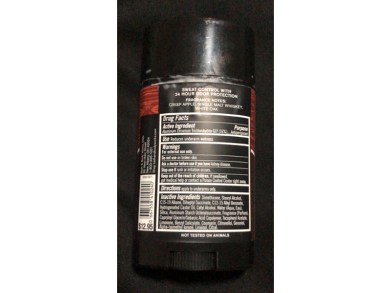 Bath & Body Works Antiperspirant Deodorant, Whiskey Reserve, 2.7 oz/77 g