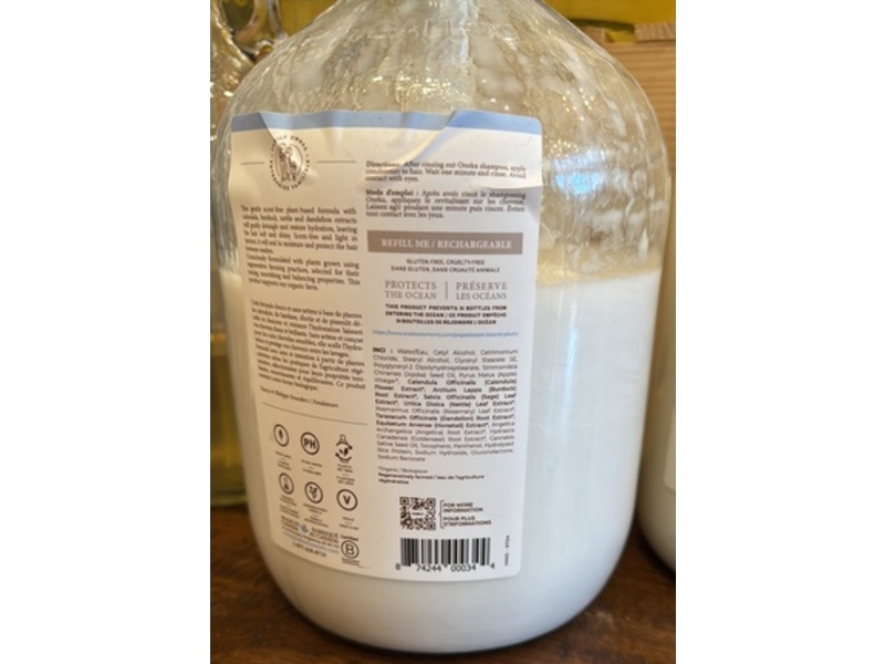 Oneka Conditioner, Unscented, 135.2 fl oz/4 L