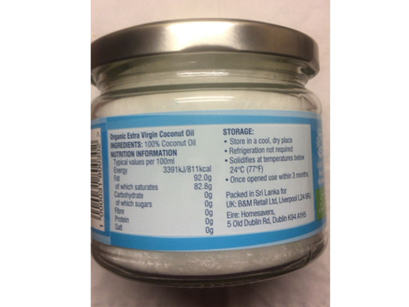 Organic Coconut Oil, 300 mL