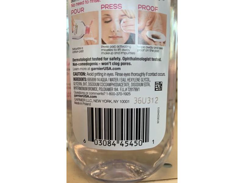 Garnier SkinActive Micellar Cleansing Water All-in-1, 13.5 fl oz/400 mL